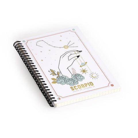 Emanuela Carratoni Scorpio Zodiac Series Spiral Notebook