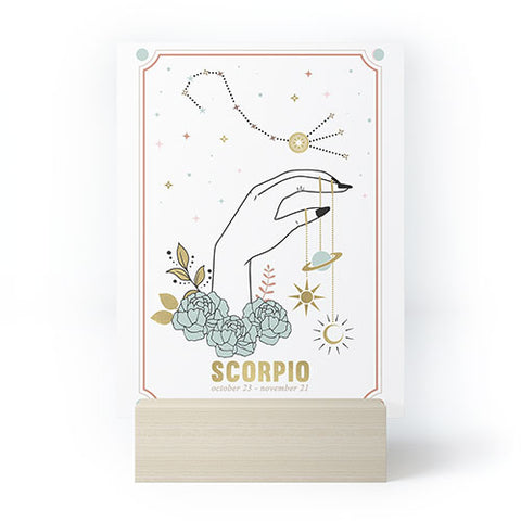 Emanuela Carratoni Scorpio Zodiac Series Mini Art Print
