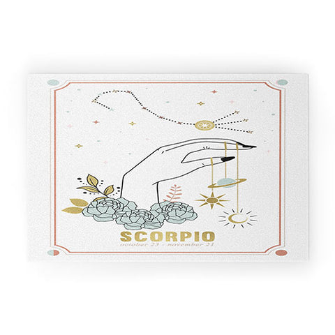 Emanuela Carratoni Scorpio Zodiac Series Welcome Mat