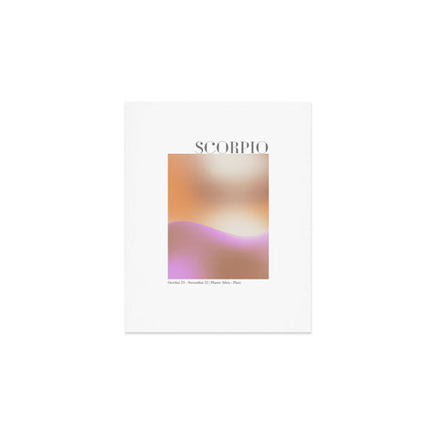 Emanuela Carratoni Scorpio Zodiac Sign Gradient Art Print