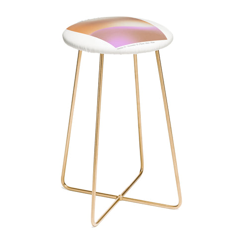 Emanuela Carratoni Scorpio Zodiac Sign Gradient Counter Stool