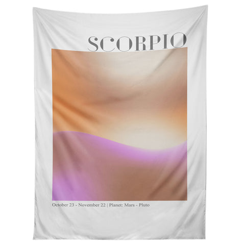 Emanuela Carratoni Scorpio Zodiac Sign Gradient Tapestry