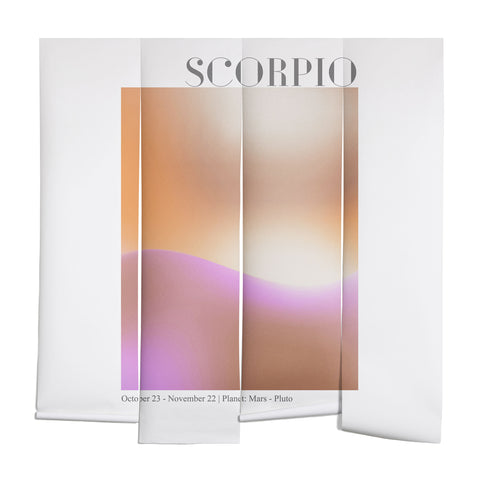 Emanuela Carratoni Scorpio Zodiac Sign Gradient Wall Mural
