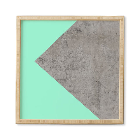 Emanuela Carratoni Sea Collage on Concrete Framed Wall Art