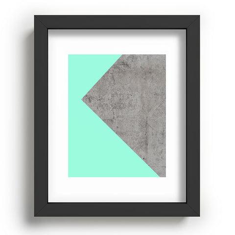 Emanuela Carratoni Sea Collage on Concrete Recessed Framing Rectangle