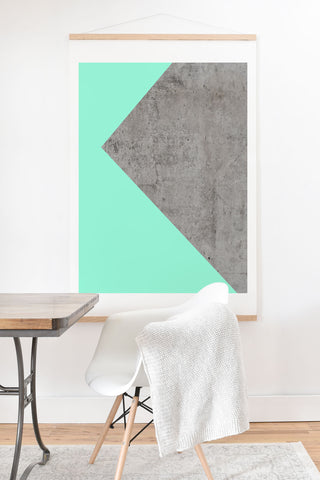 Emanuela Carratoni Sea Collage on Concrete Art Print And Hanger