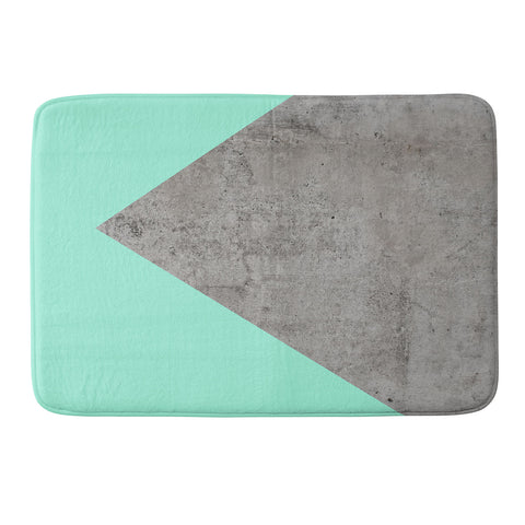 Emanuela Carratoni Sea Collage on Concrete Memory Foam Bath Mat