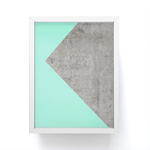 Emanuela Carratoni Sea Collage on Concrete Framed Mini Art Print