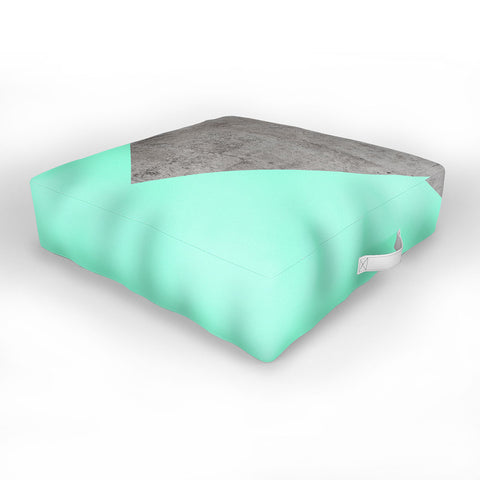 Emanuela Carratoni Sea Collage on Concrete Outdoor Floor Cushion
