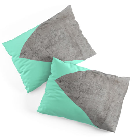 Emanuela Carratoni Sea Collage on Concrete Pillow Shams