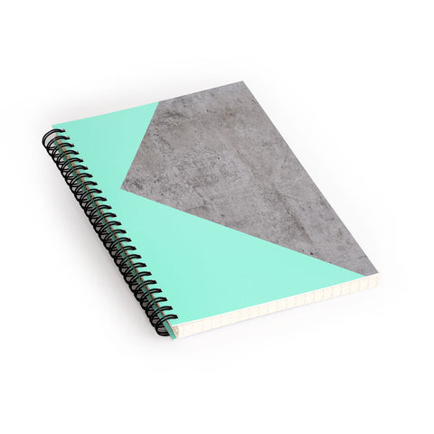 Emanuela Carratoni Sea Collage on Concrete Spiral Notebook