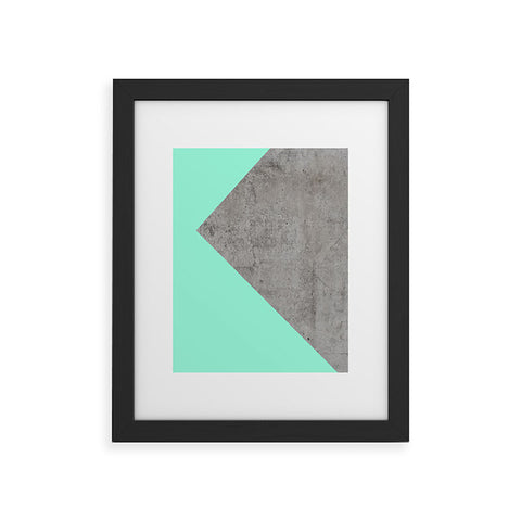 Emanuela Carratoni Sea Collage on Concrete Framed Art Print