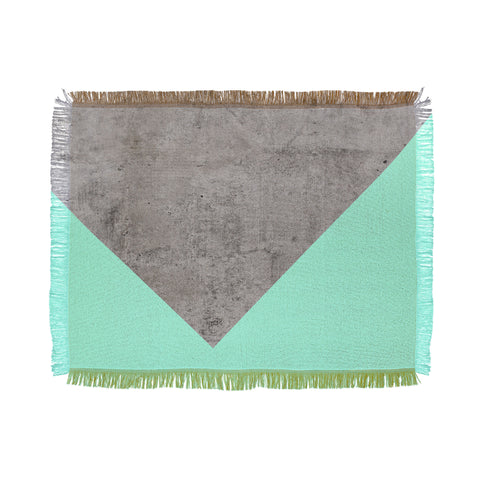 Emanuela Carratoni Sea Collage on Concrete Throw Blanket