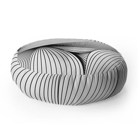 Emanuela Carratoni Seamless Lines Floor Pillow Round