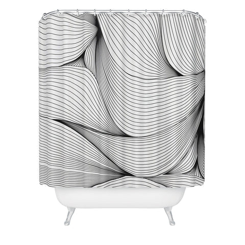 Emanuela Carratoni Seamless Lines Shower Curtain