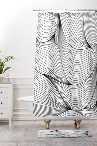 Emanuela Carratoni Seamless Lines Shower Curtain And Mat