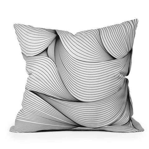 Emanuela Carratoni Seamless Lines Throw Pillow
