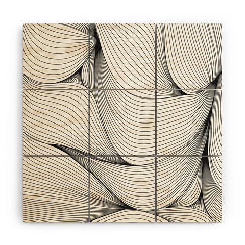 Emanuela Carratoni Seamless Lines Wood Wall Mural