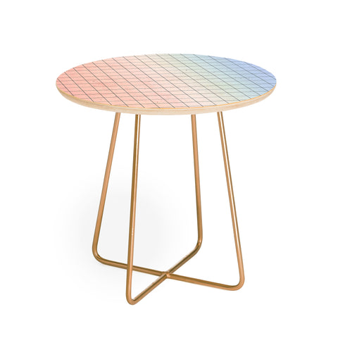 Emanuela Carratoni Serenity and Quartz Geometry Round Side Table