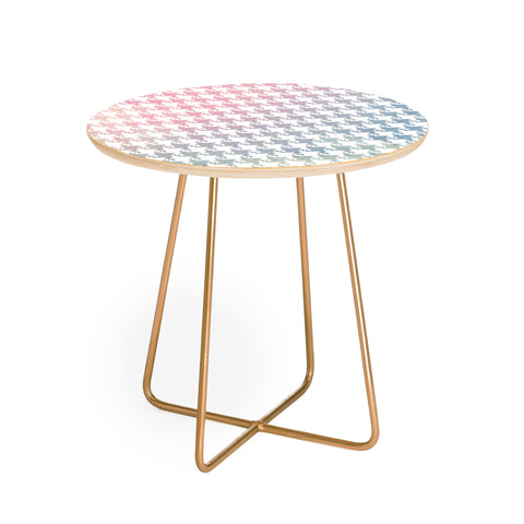 Emanuela Carratoni Serenity and Rose Pied de Poule Round Side Table