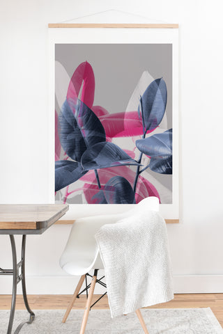 Emanuela Carratoni Shadow Leaves Art Print And Hanger