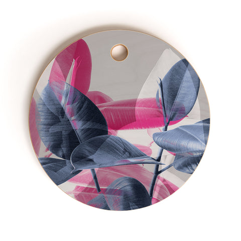 Emanuela Carratoni Shadow Leaves Cutting Board Round