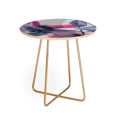 Emanuela Carratoni Shadow Leaves Round Side Table
