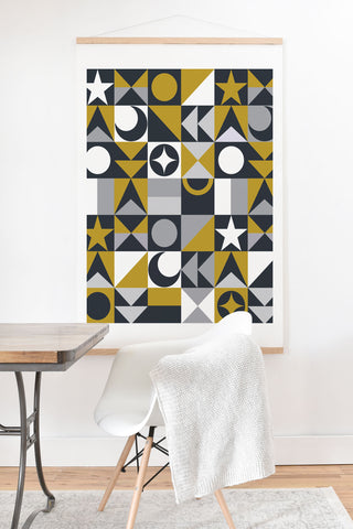 Emanuela Carratoni Small Cute Geometry Art Print And Hanger