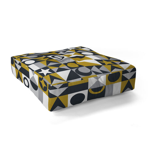 Emanuela Carratoni Small Cute Geometry Floor Pillow Square