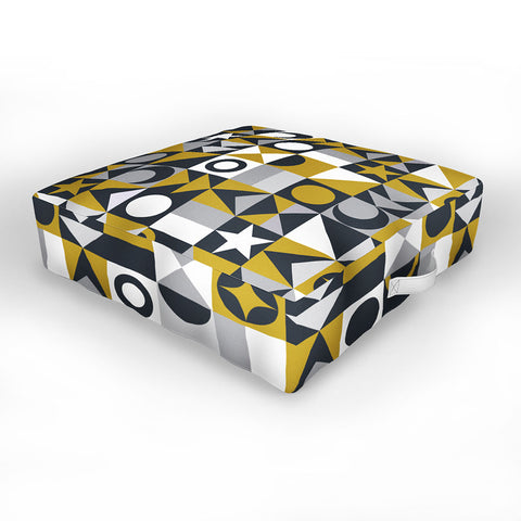 Emanuela Carratoni Small Cute Geometry Outdoor Floor Cushion