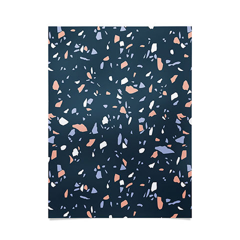 Emanuela Carratoni So Blue Terrazzo Poster