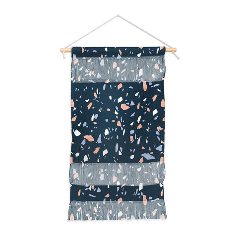 Emanuela Carratoni So Blue Terrazzo Wall Hanging Portrait