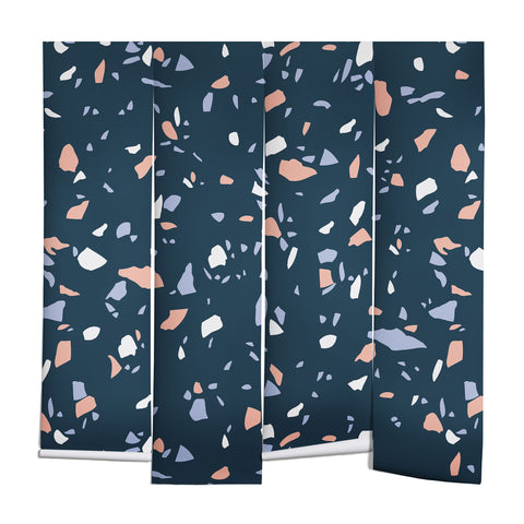 Emanuela Carratoni So Blue Terrazzo Wall Mural