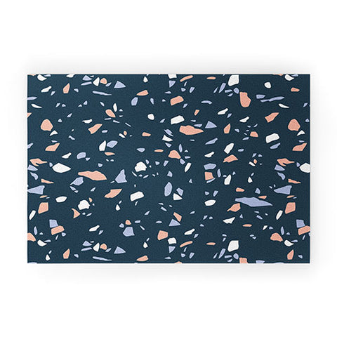 Emanuela Carratoni So Blue Terrazzo Welcome Mat