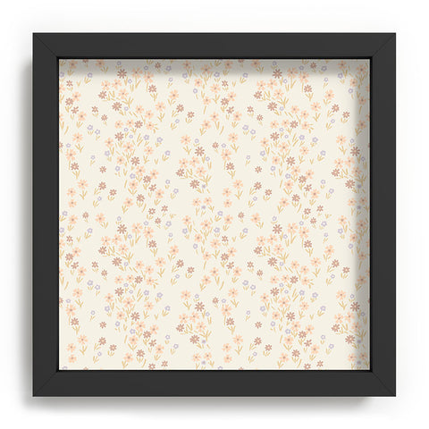 Emanuela Carratoni Spring Ditsy Floral Theme Recessed Framing Square