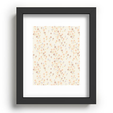 Emanuela Carratoni Spring Ditsy Floral Theme Recessed Framing Rectangle