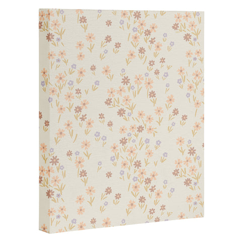 Emanuela Carratoni Spring Ditsy Floral Theme Art Canvas
