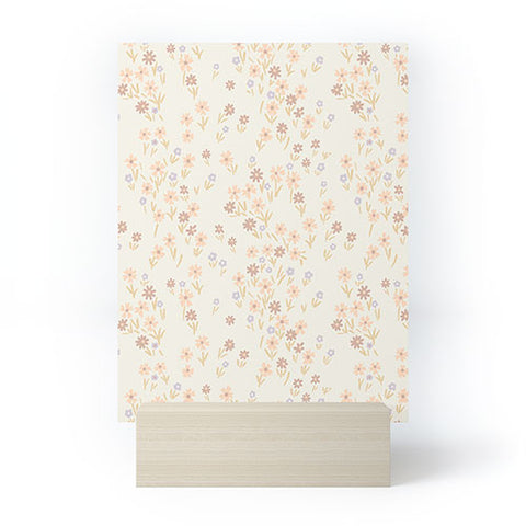 Emanuela Carratoni Spring Ditsy Floral Theme Mini Art Print