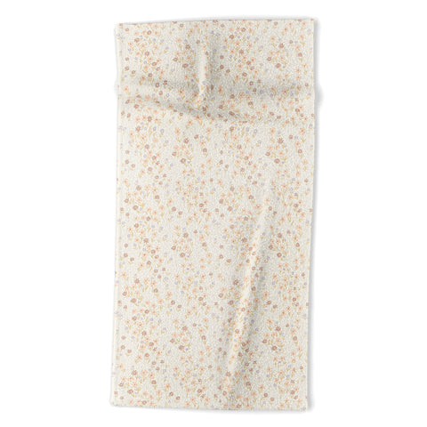 Emanuela Carratoni Spring Ditsy Floral Theme Beach Towel