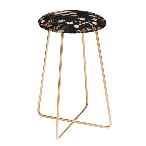 Emanuela Carratoni Spring Floral Geometry Counter Stool