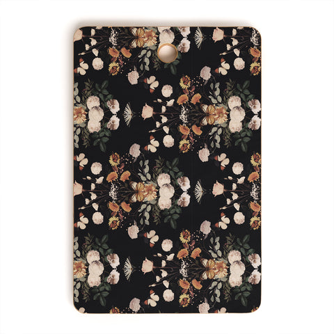 Emanuela Carratoni Spring Floral Geometry Cutting Board Rectangle