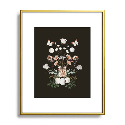 Emanuela Carratoni Spring Floral Geometry Metal Framed Art Print