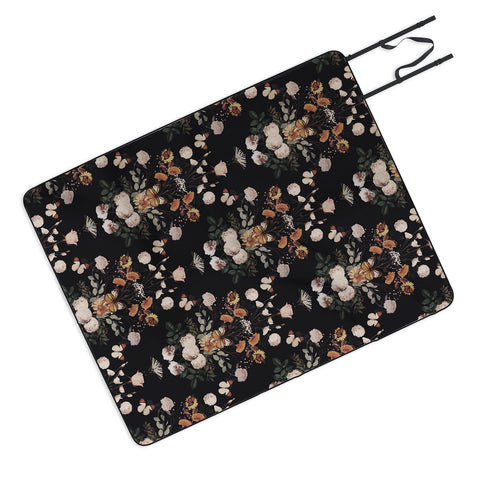 Emanuela Carratoni Spring Floral Geometry Picnic Blanket