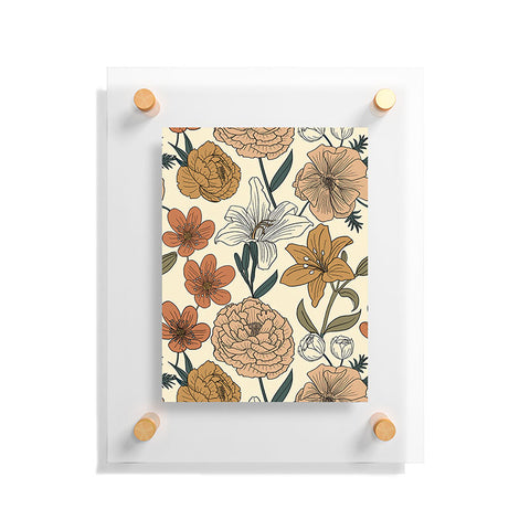 Emanuela Carratoni Spring Floral Mood Floating Acrylic Print