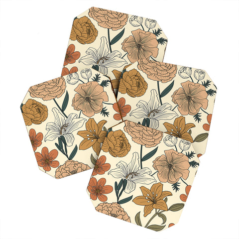 Emanuela Carratoni Spring Floral Mood Coaster Set