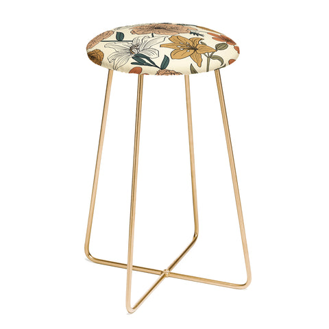 Emanuela Carratoni Spring Floral Mood Counter Stool