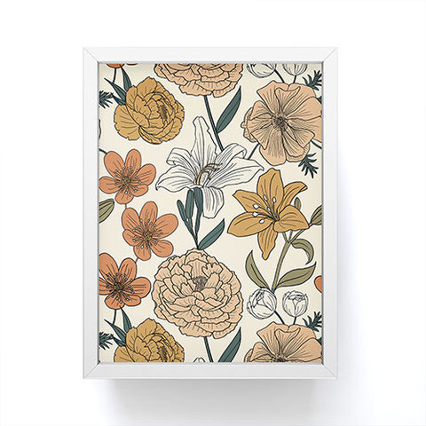 Emanuela Carratoni Spring Floral Mood Framed Mini Art Print