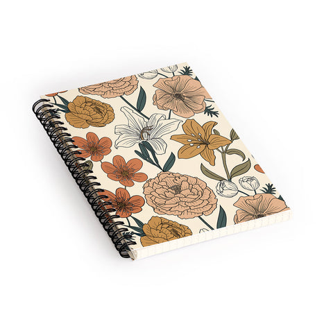 Emanuela Carratoni Spring Floral Mood Spiral Notebook