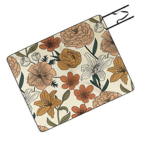 Emanuela Carratoni Spring Floral Mood Outdoor Blanket