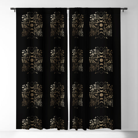 Emanuela Carratoni Spring Moon Phases Blackout Window Curtain